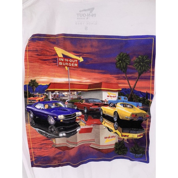 In-N-Out Burger Nevada Golden Hour Muscle Car T-Shirt S - Picture 5 of 8